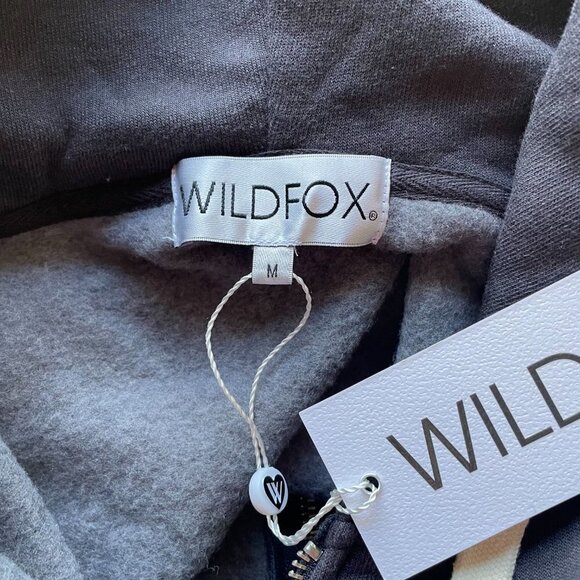 Wildfox Womens Lucid Dreamer Full Zip Front Theo Hoodie Gray Size Medium NWT‎ - Picture 7 of 9